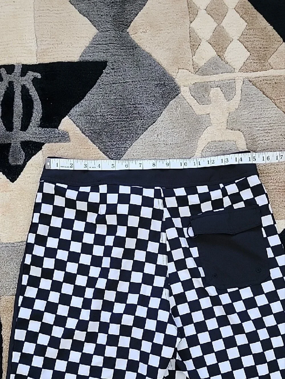 Nightmare Before Christmas Jack Skellington Checkered boardshorts Swim trunks